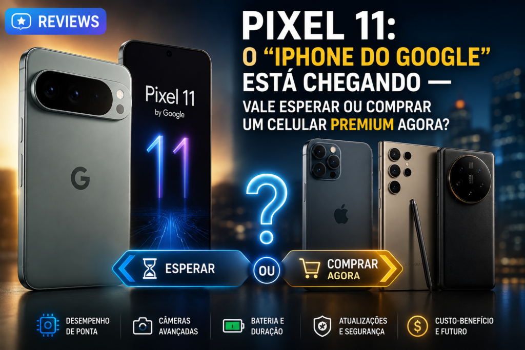 Pixel 11: o “iPhone do Google” está chegando — vale esperar ou comprar um celular premium agora?